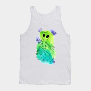 MerAlien Watercolor Tank Top